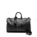 AAA Replica Louis Vuitton LV Keepall Bandoulière 45 Monogram Eclipse Canvas SHW