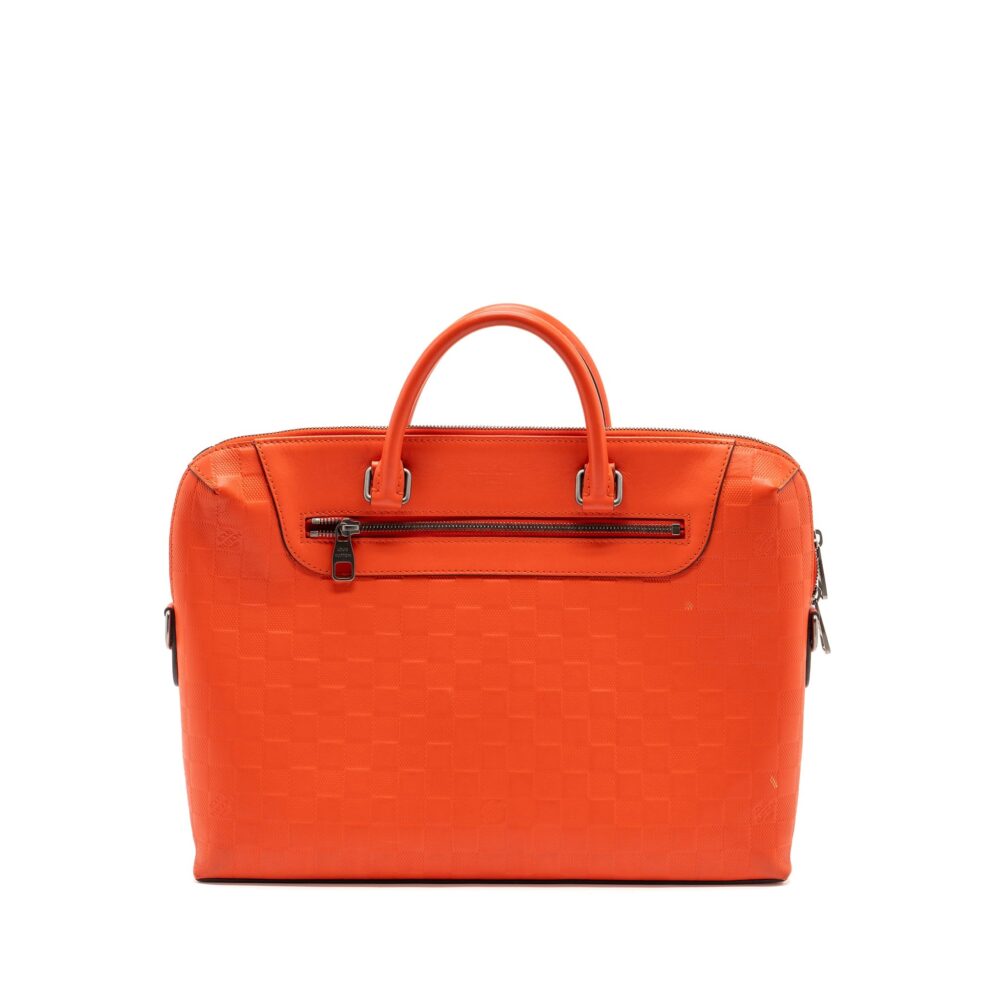 AAA Replica Louis Vuitton LV PORTE-DOCUMENTS JOUR DAMIER INFINI ORANGE SHW