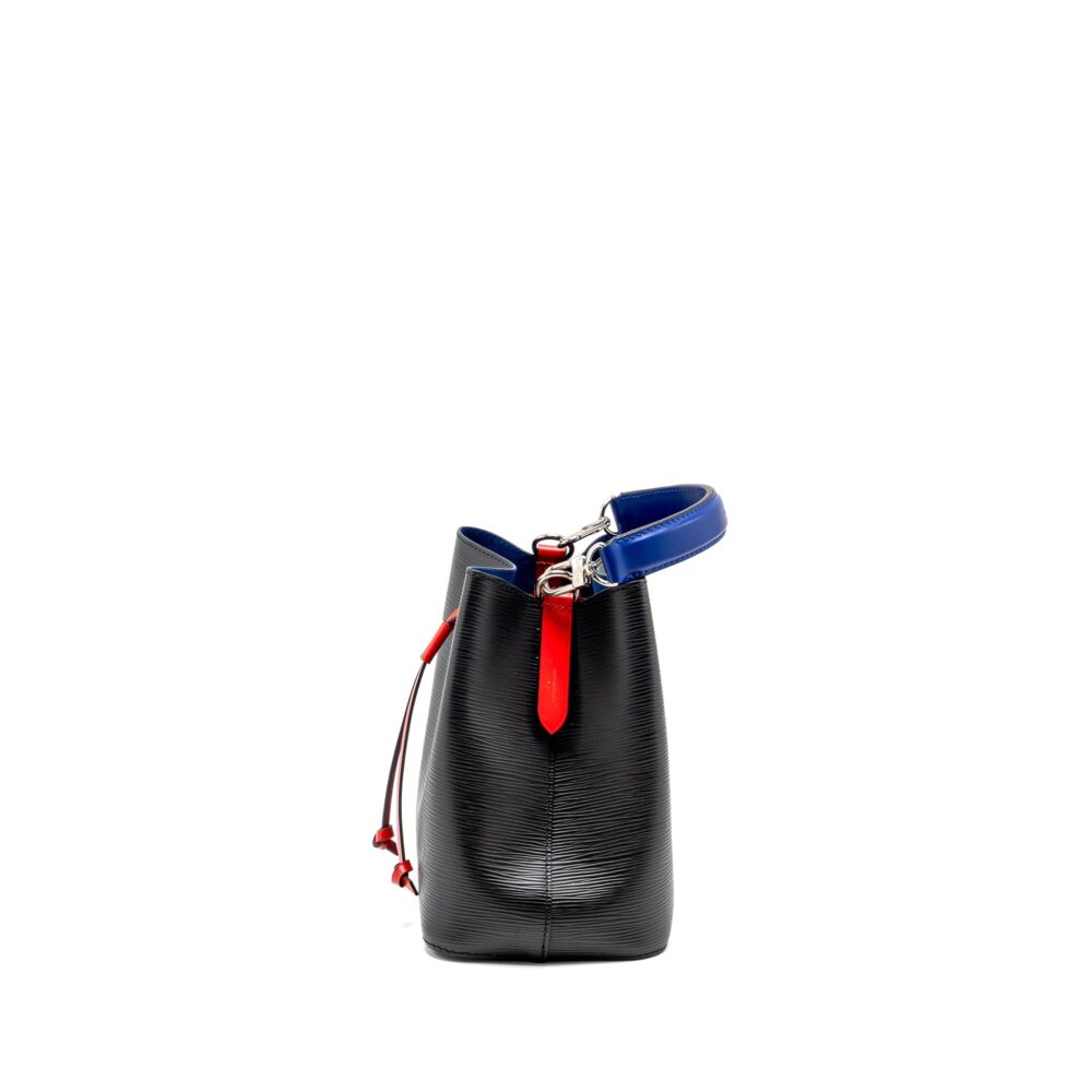 AAA Replica Louis Vuitton LV NEO NOE BB EPI LEATHER BLACK/SAFFRON/MULTICOLOUR SHW