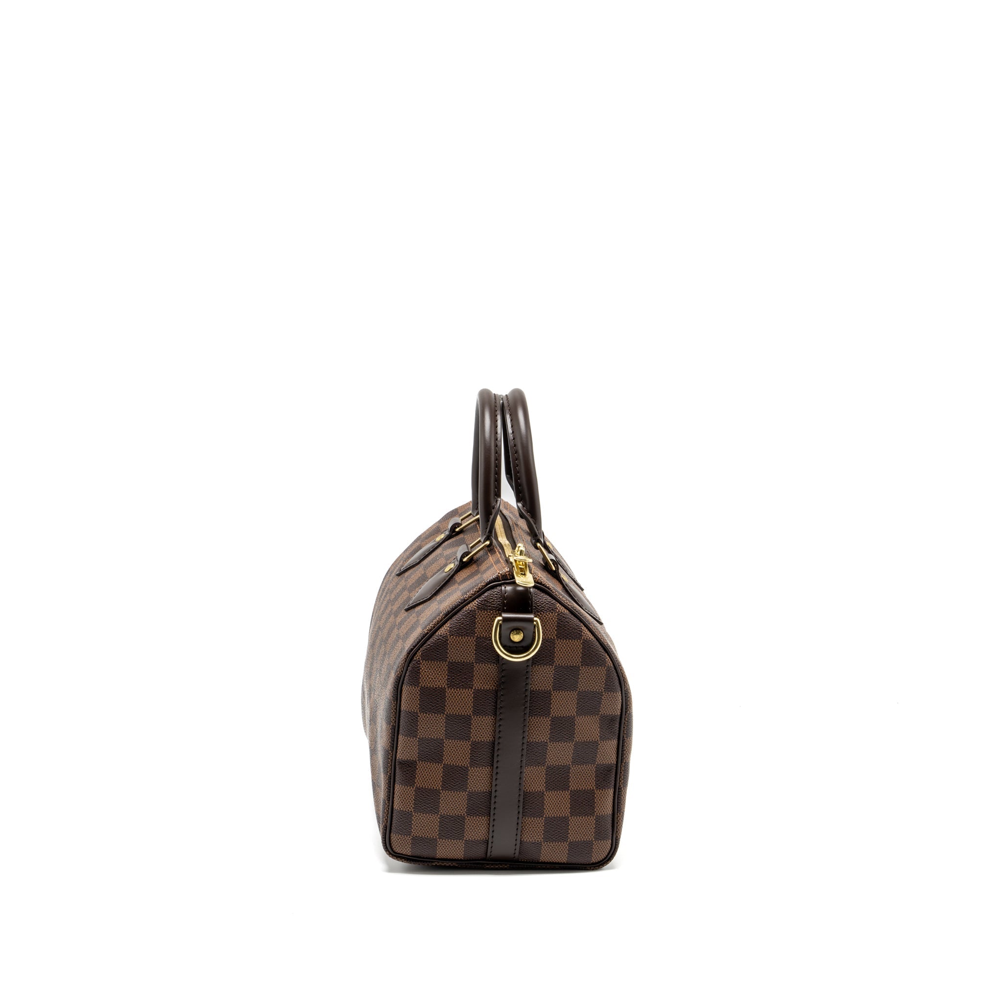 AAA Replica Louis Vuitton LV SPEEDY BANDOULIERE 25 DAMIER EBENE GHW