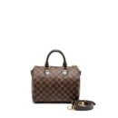 AAA Replica Louis Vuitton LV SPEEDY BANDOULIERE 25 DAMIER EBENE GHW