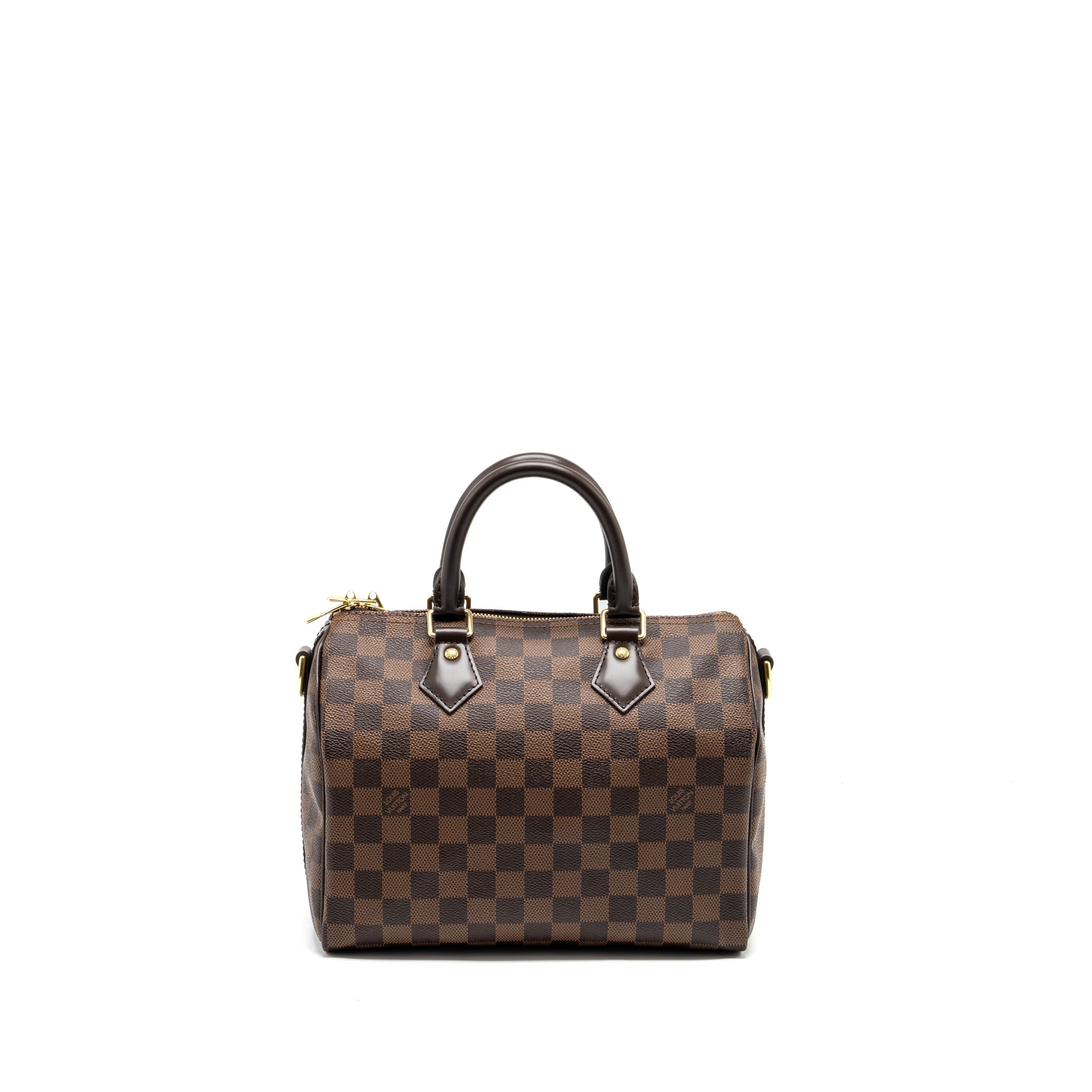 AAA Replica Louis Vuitton LV SPEEDY BANDOULIERE 25 DAMIER EBENE GHW