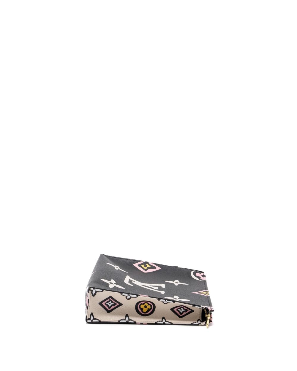 AAA Replica Louis Vuitton LV WILD AT HEART TOILETRY POCHETTE CANVAS BLACK / WHITE/ PINK GHW