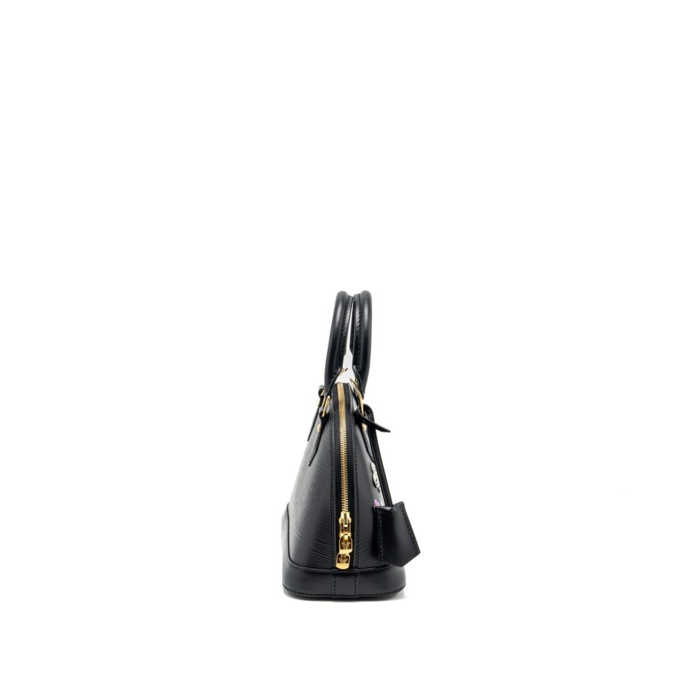AAA Replica Louis Vuitton LV ALMA BB BLOOMING FLOWERS LIMITED EDITION EPI BLACK/MULTICOLOUR GHW