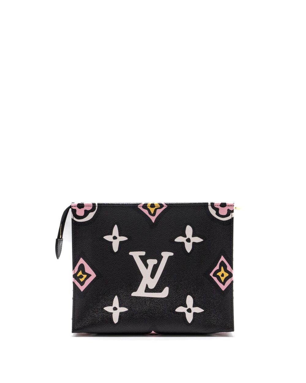 AAA Replica Louis Vuitton LV WILD AT HEART TOILETRY POCHETTE CANVAS BLACK / WHITE/ PINK GHW