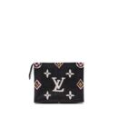 AAA Replica Louis Vuitton LV WILD AT HEART TOILETRY POCHETTE CANVAS BLACK / WHITE/ PINK GHW