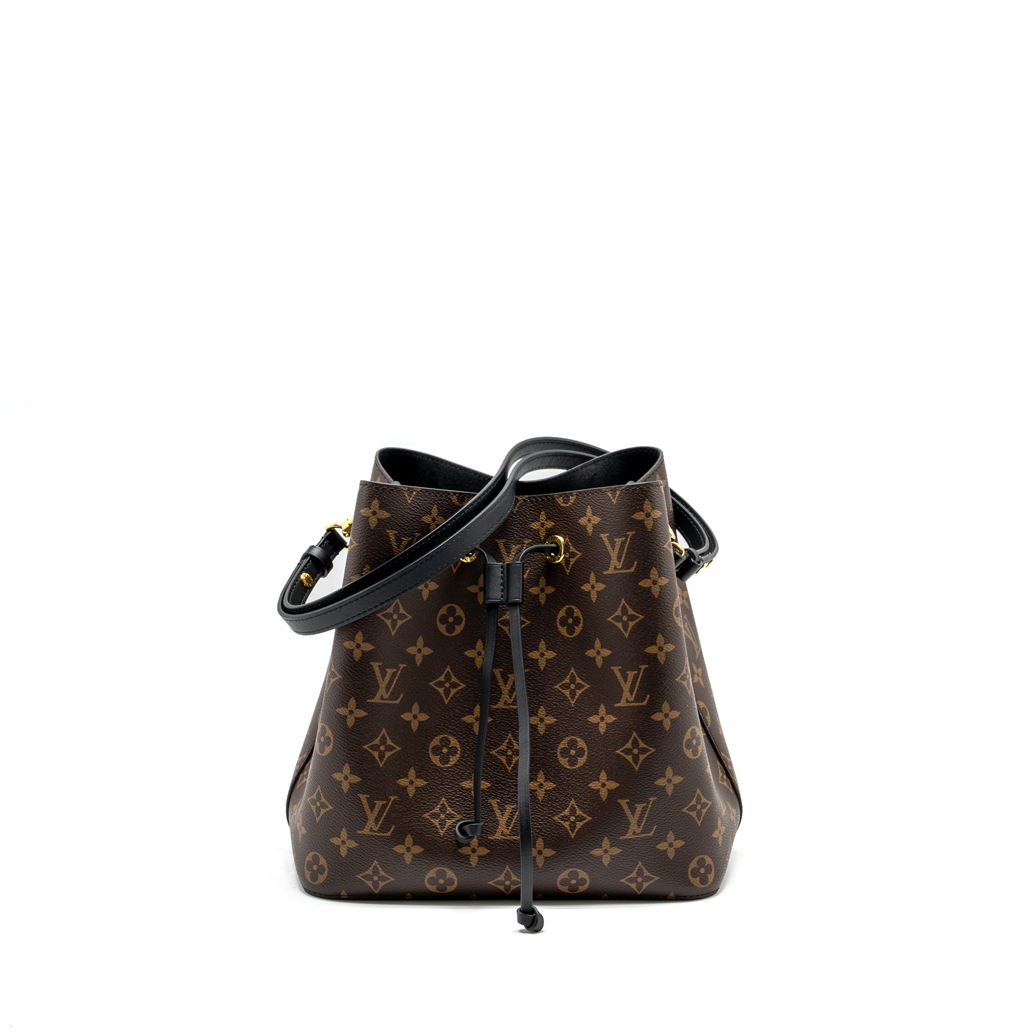 AAA Replica Louis Vuitton LV NEONOE MONOGRAM CANVAS BLACK GHW