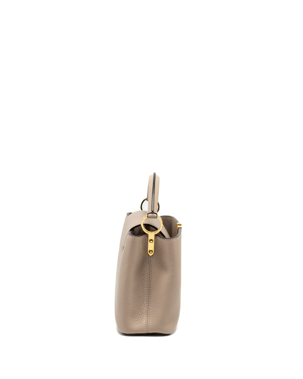 AAA Replica Louis Vuitton LV CAPUCINES BB TAURILLON GALET GHW