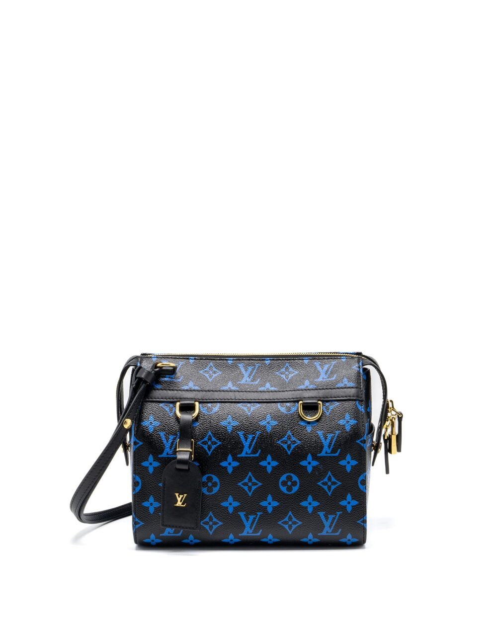 AAA Replica Louis Vuitton LV SPEEDY AMAZON COLOURED MONOGRAM CANVAS BLUE/BLACK GHW