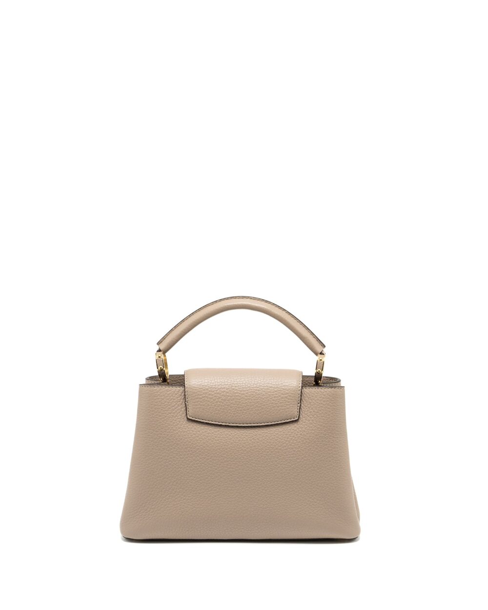 AAA Replica Louis Vuitton LV CAPUCINES BB TAURILLON GALET GHW