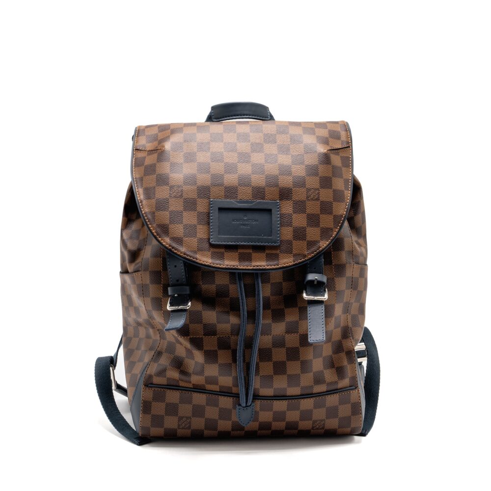 AAA Replica Louis Vuitton LV RUNNER BACKPACK DAMIER EBENE CANVAS/LEATHER SHW