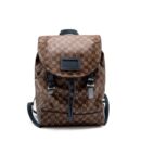 AAA Replica Louis Vuitton LV RUNNER BACKPACK DAMIER EBENE CANVAS/LEATHER SHW
