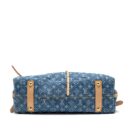 AAA Replica Louis Vuitton LV CARRYALL MM MONOGRAM DENIM BLUE GHW