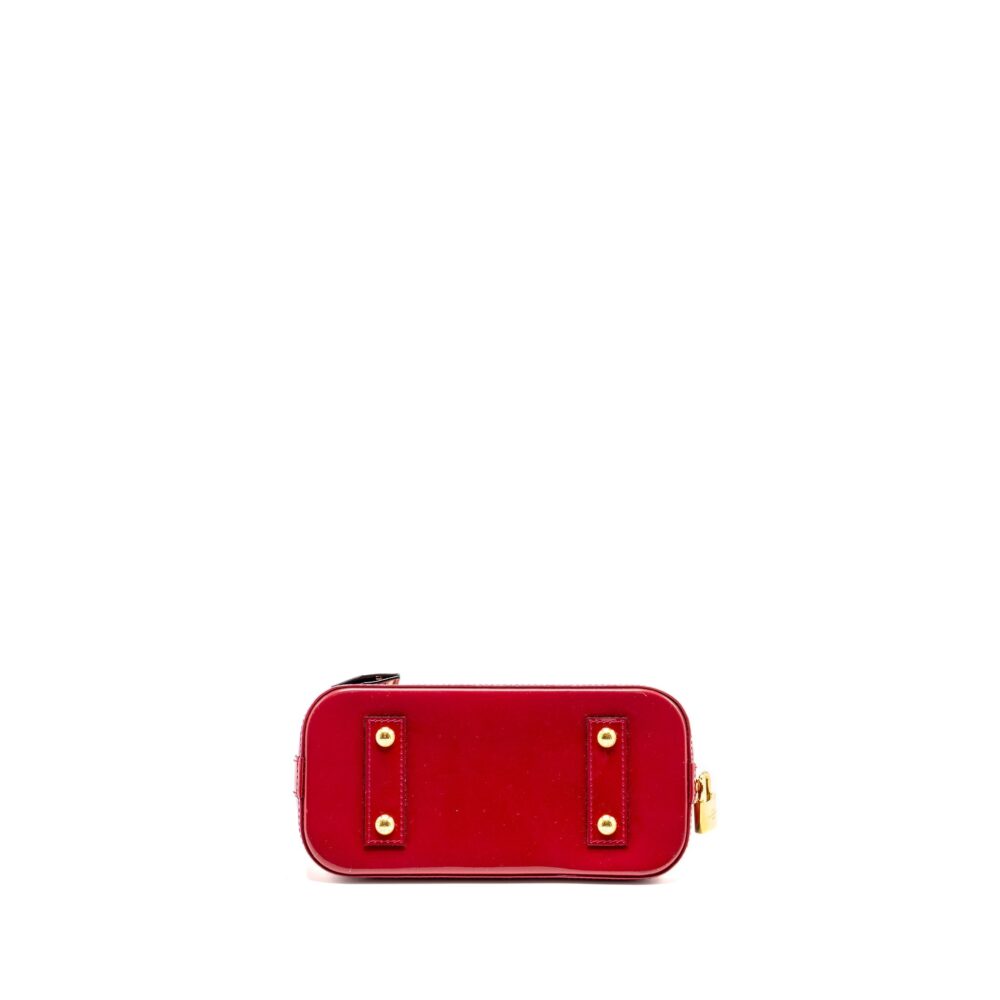 AAA Replica Louis Vuitton LV ALMA BB PATENT RED GHW