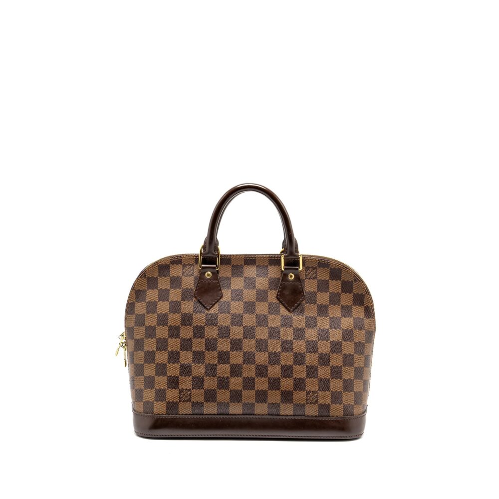 AAA Replica Louis Vuitton LV ALMA PM DAMIER EBENE CANVAS GHW