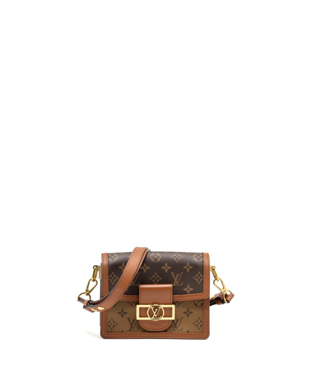 AAA Replica Louis Vuitton LV MINI DAUPHINE MONOGRAM CANVAS GHW
