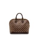 AAA Replica Louis Vuitton LV ALMA PM DAMIER EBENE CANVAS GHW
