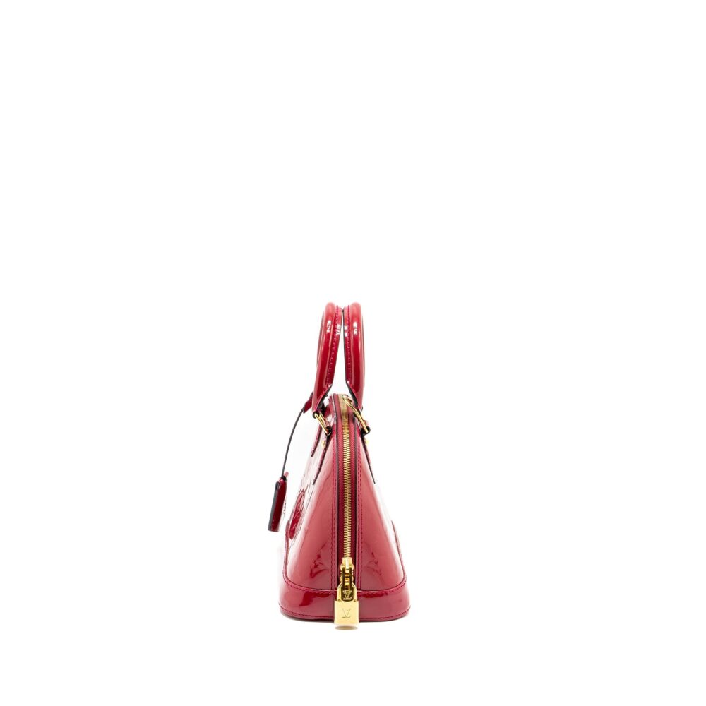 AAA Replica Louis Vuitton LV ALMA BB PATENT RED GHW