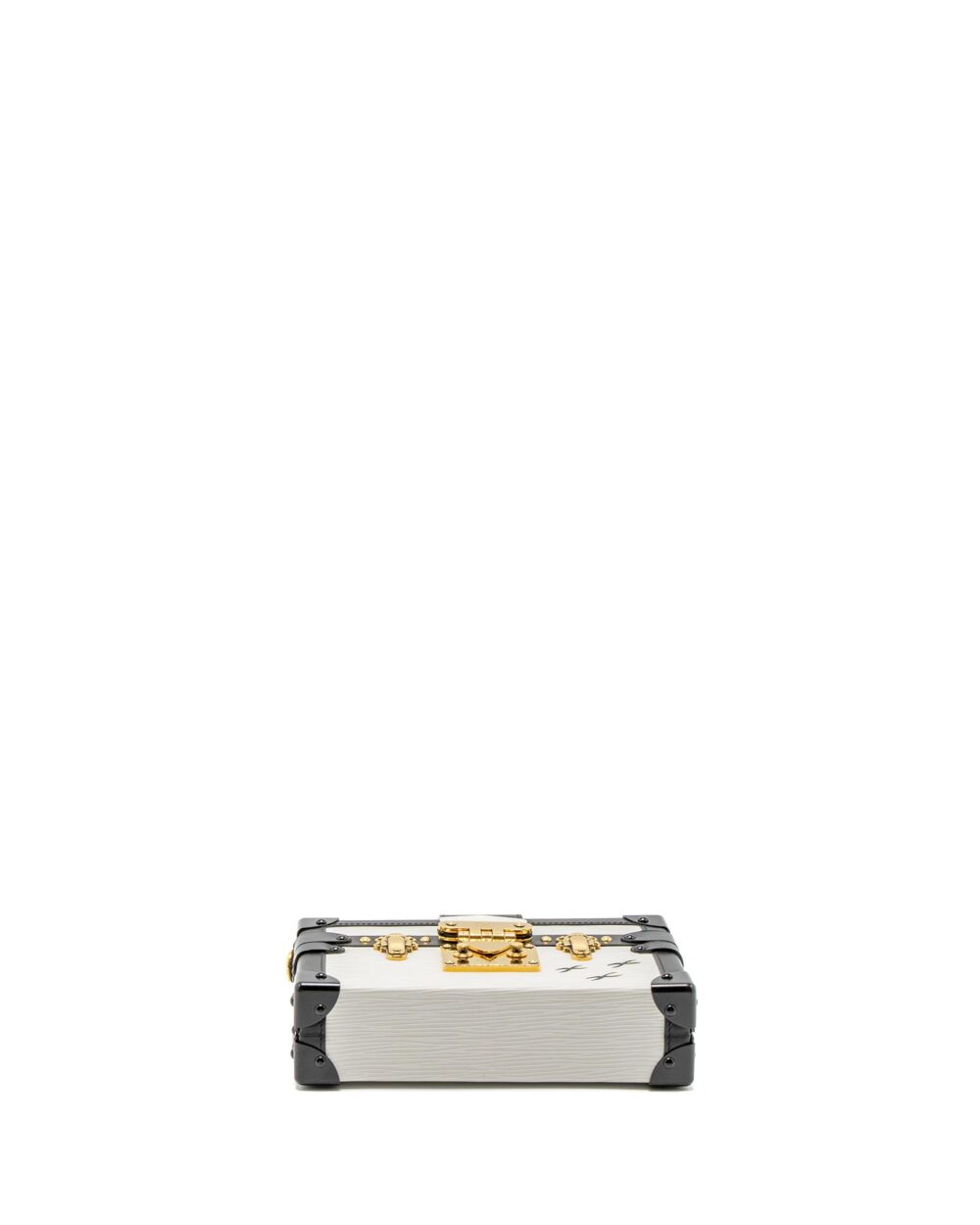 AAA Replica Louis Vuitton LV PETIT MALLE EPI WHITE/BLACK GHW