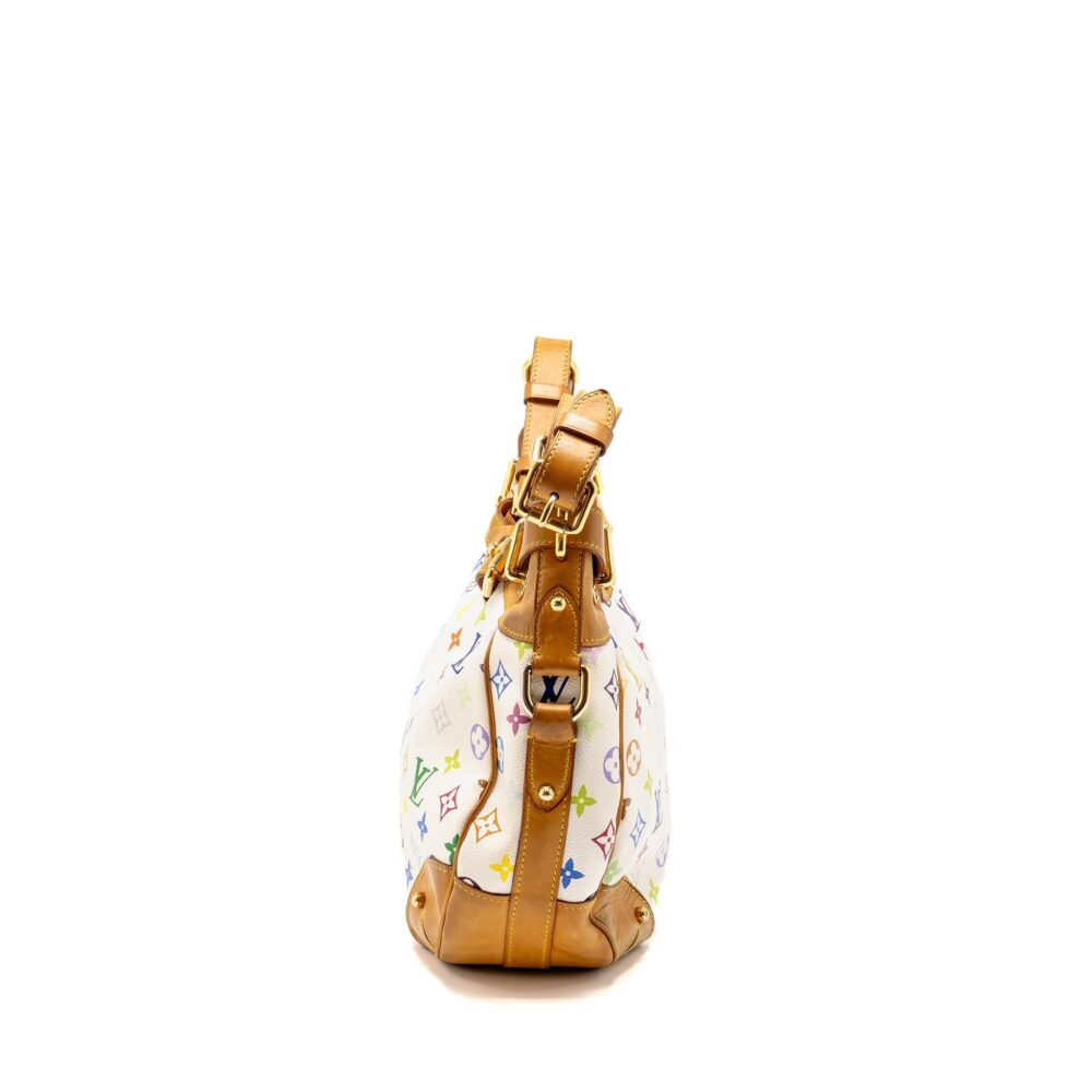 AAA Replica Louis Vuitton LV MURAKAMI GRETA BAG MONOGRAM CANVAS WHITE/MULTICOLOUR GHW
