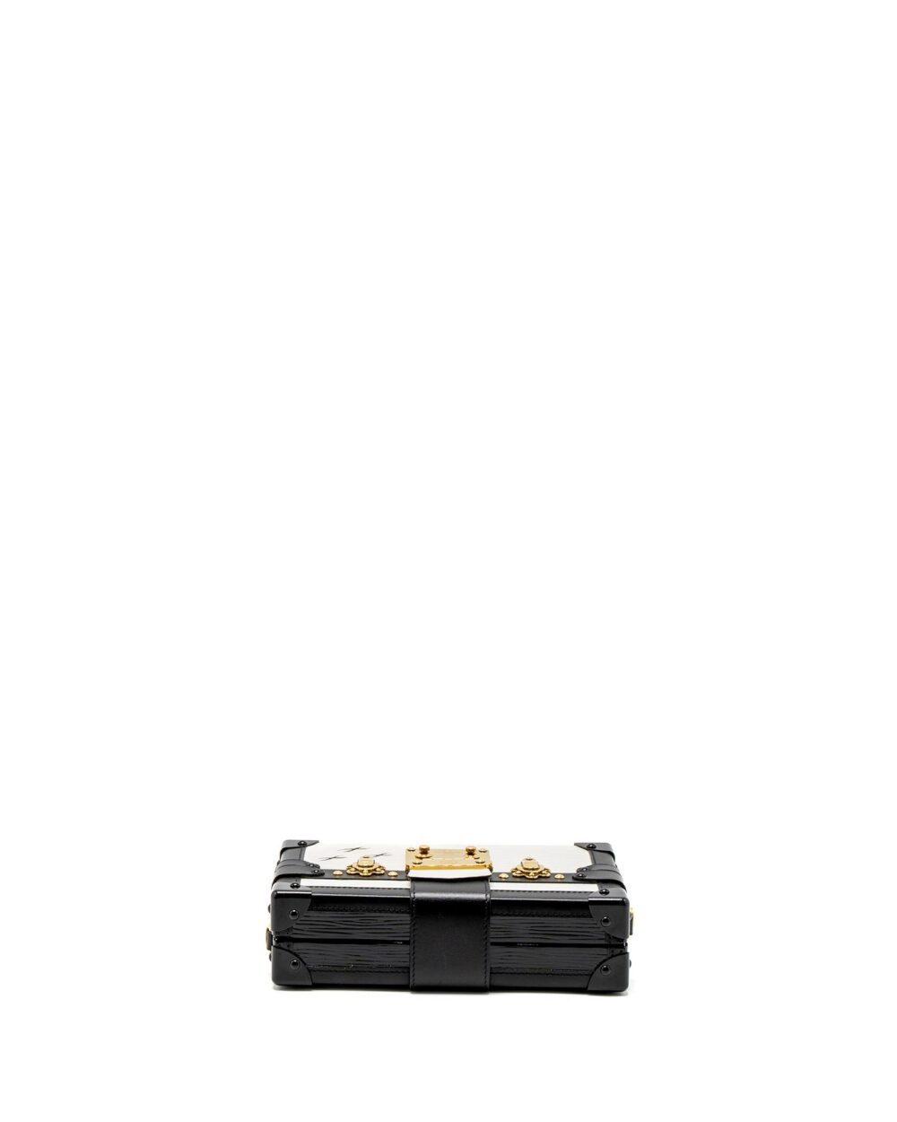 AAA Replica Louis Vuitton LV PETIT MALLE EPI WHITE/BLACK GHW