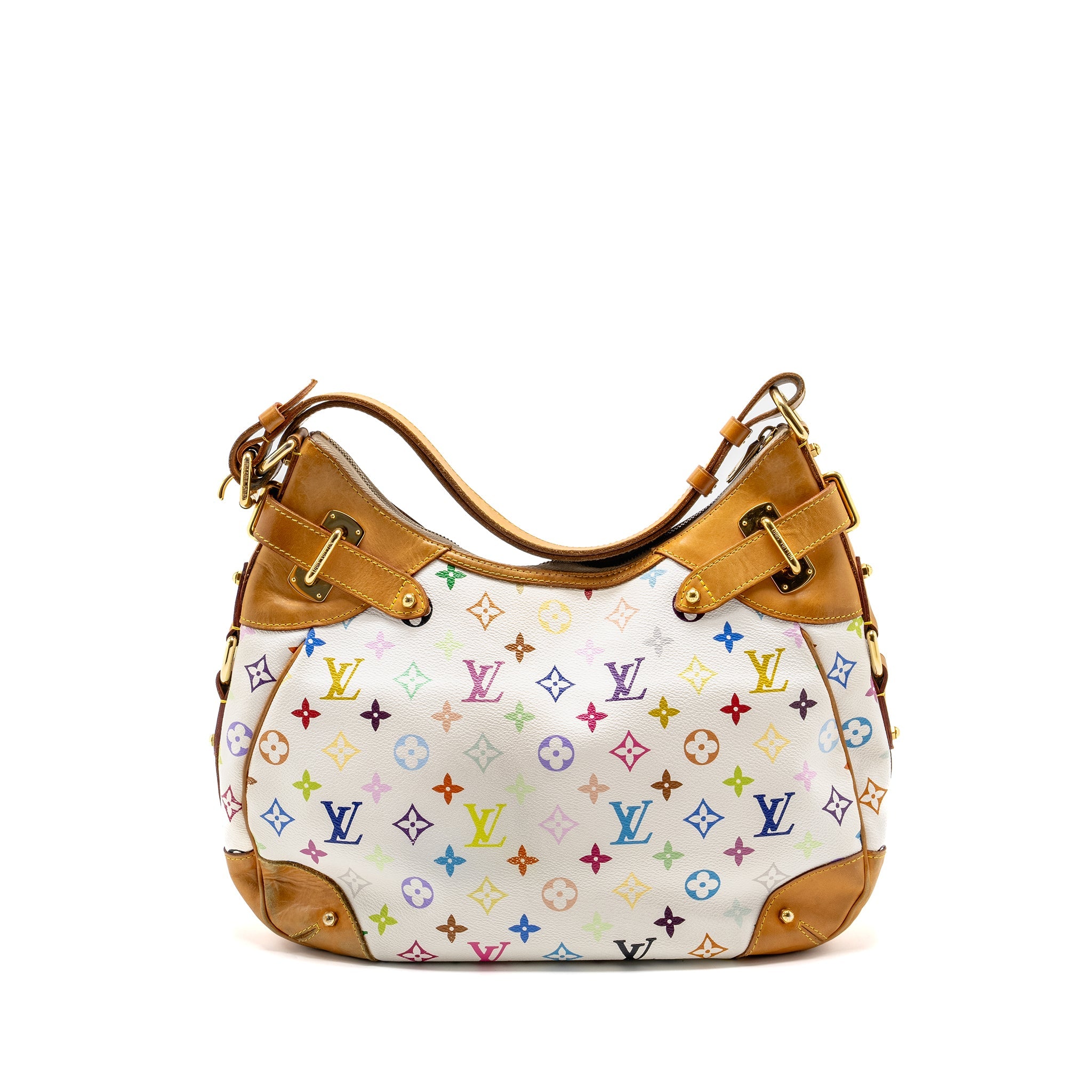 AAA Replica Louis Vuitton LV MURAKAMI GRETA BAG MONOGRAM CANVAS WHITE/MULTICOLOUR GHW