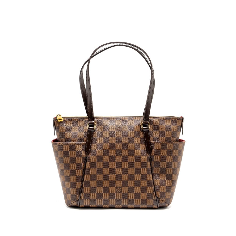 AAA Replica Louis Vuitton LV TOTALLY PM TOTE BAG DAMIER EBENE CANVAS GHW