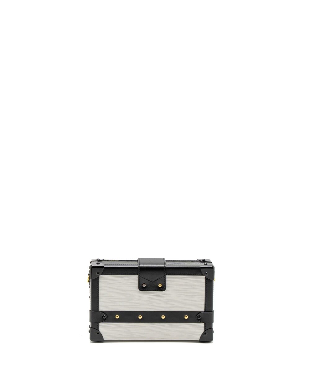 AAA Replica Louis Vuitton LV PETIT MALLE EPI WHITE/BLACK GHW