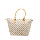 AAA Replica Louis Vuitton LV SALEYA MM DAMIER AZUR CANVAS GHW