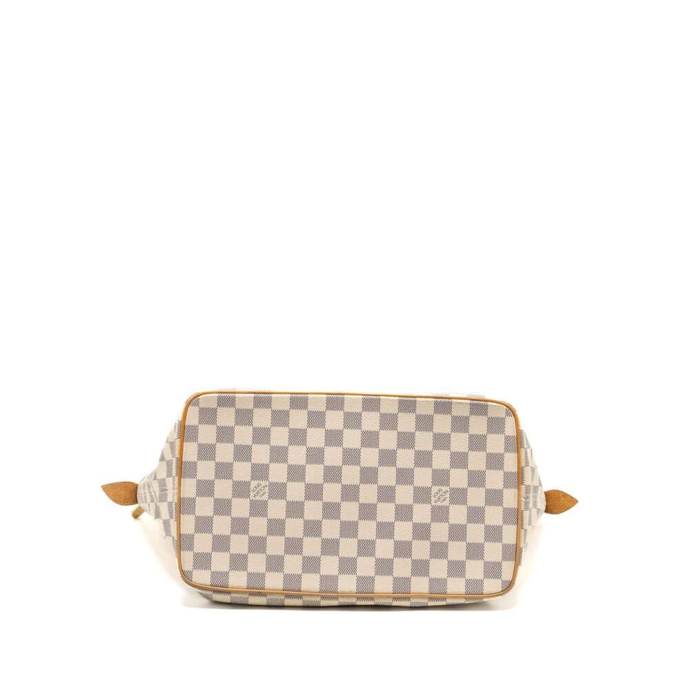AAA Replica Louis Vuitton LV SALEYA MM DAMIER AZUR CANVAS GHW