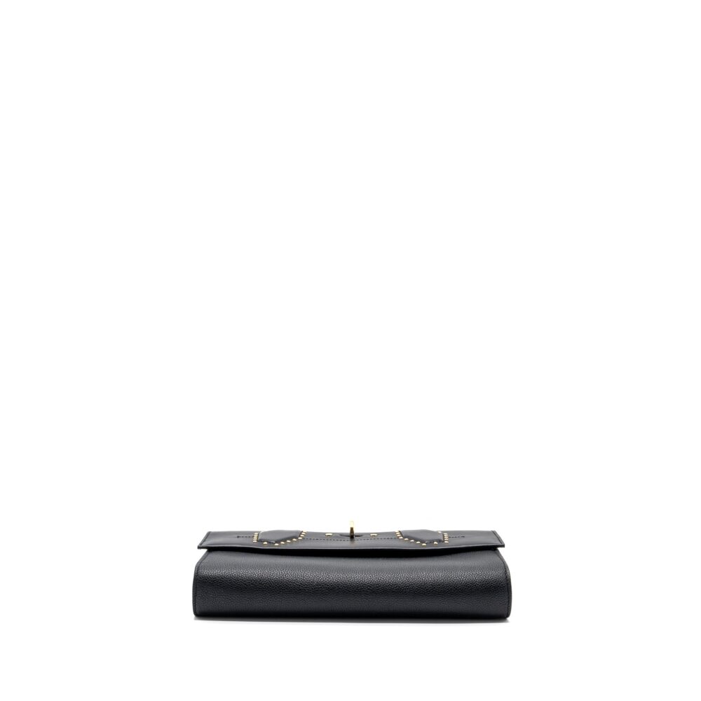 AAA Replica Louis Vuitton LV FLAP SHOULDER BAG CALFSKIN BLACK GHW