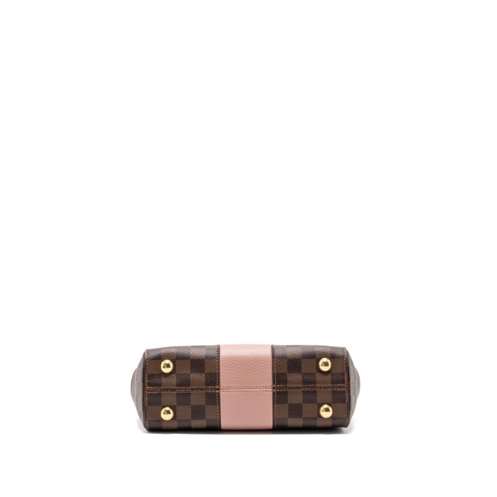 AAA Replica Louis Vuitton LV CLUNY BB DAMIER EBENE/PINK GHW