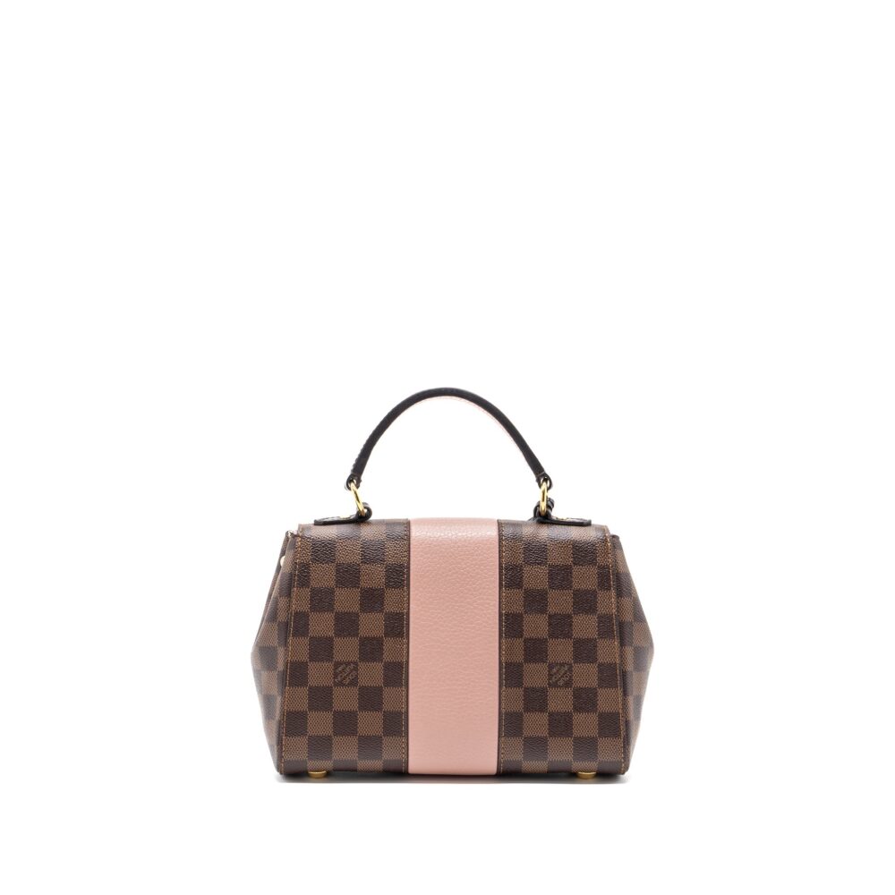 AAA Replica Louis Vuitton LV CLUNY BB DAMIER EBENE/PINK GHW