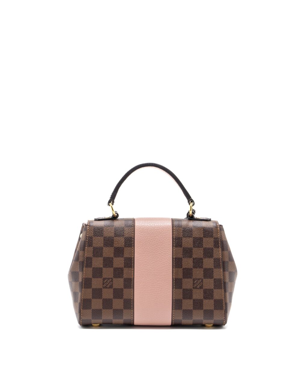 AAA Replica Louis Vuitton LV CLUNY BB DAMIER EBENE/PINK GHW