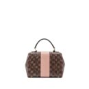 AAA Replica Louis Vuitton LV CLUNY BB DAMIER EBENE/PINK GHW