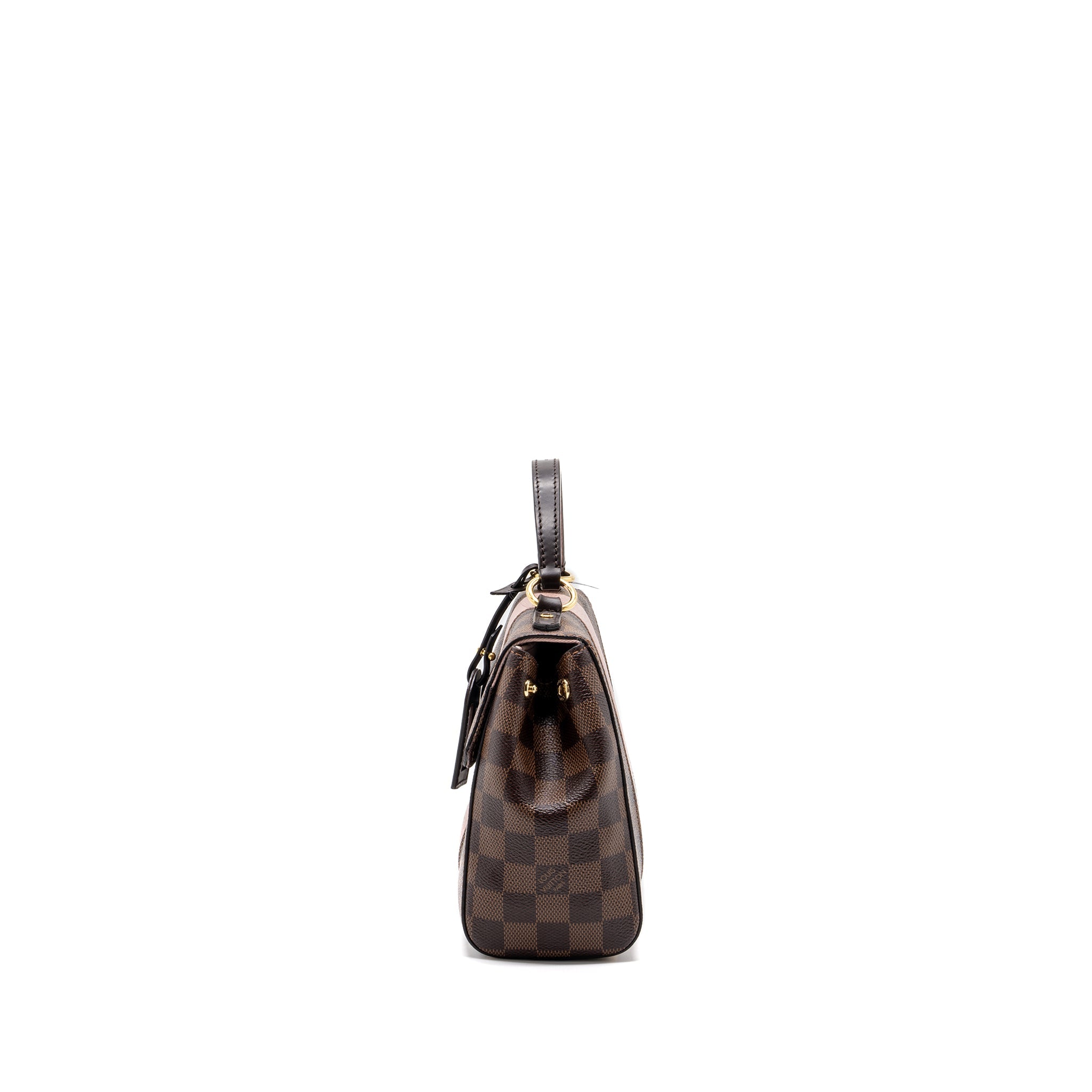 AAA Replica Louis Vuitton LV CLUNY BB DAMIER EBENE/PINK GHW