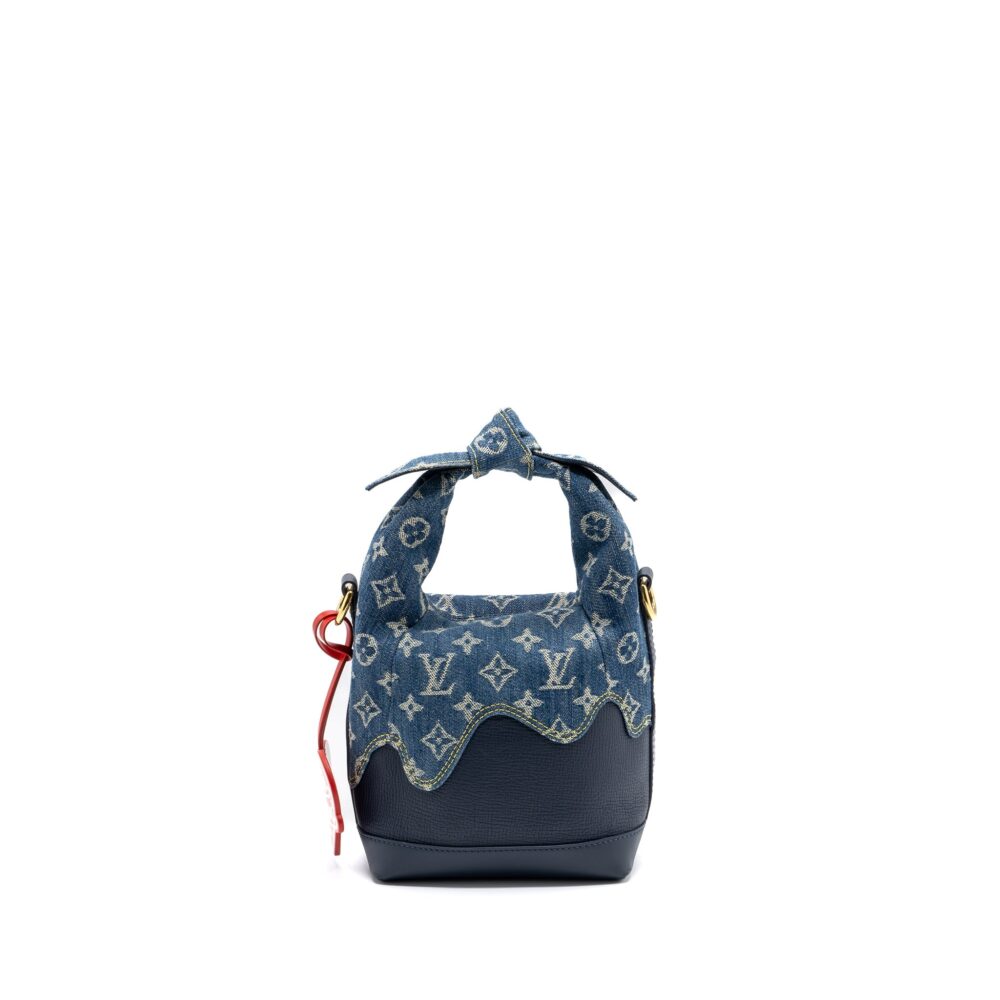 AAA Replica Louis Vuitton LV JAPANESE CRUISER BAG LIMITED EDITION MONOGRAM DENIM/LEATHER BLUE GHW(NEW VERSION)
