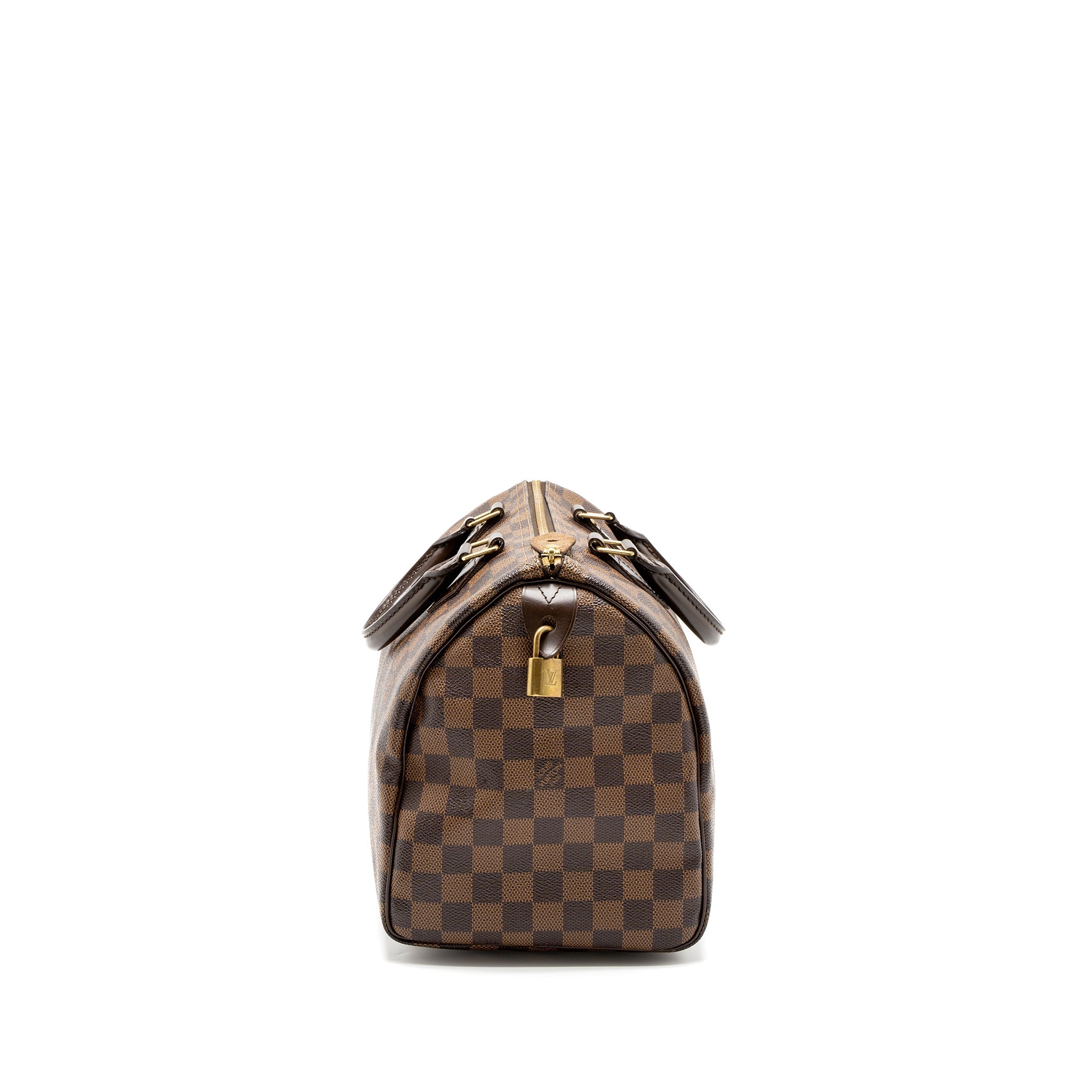 AAA Replica Louis Vuitton LV SPEEDY 30 DAMIER EBENE CANVAS GHW