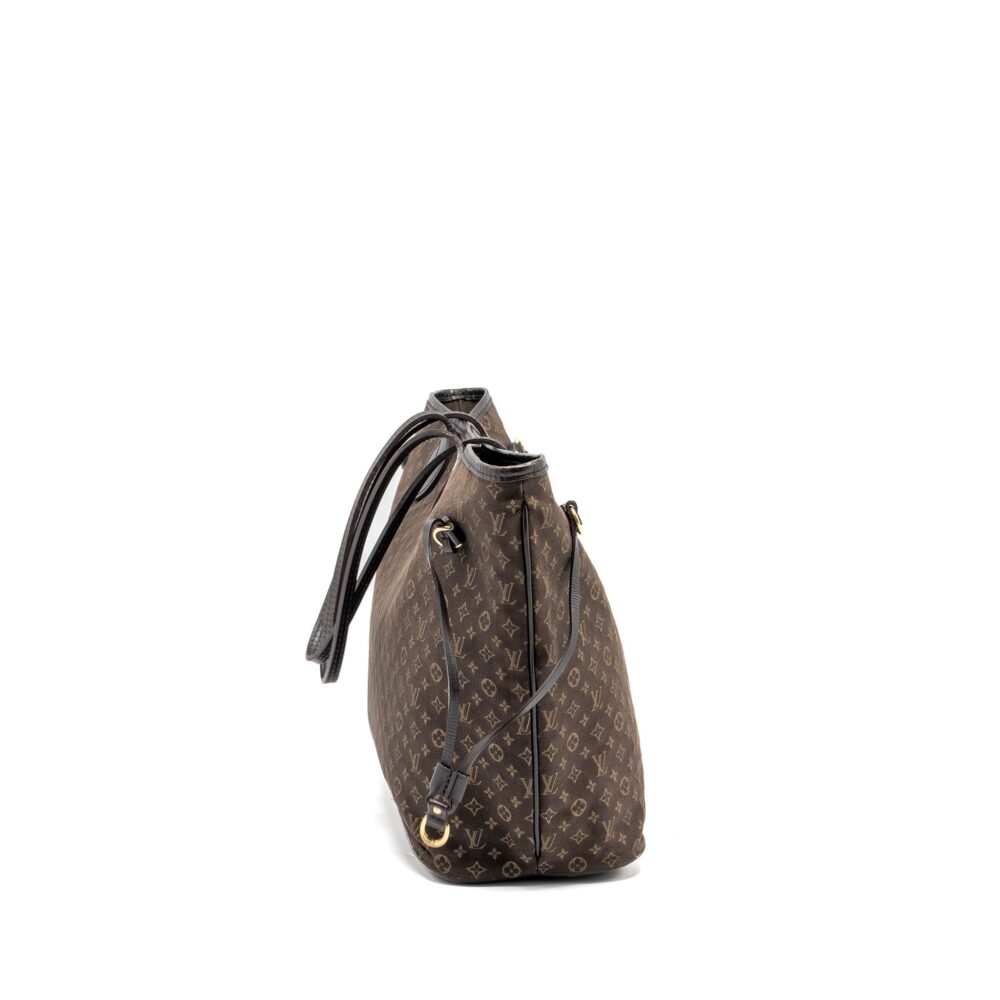 AAA Replica Louis Vuitton LV VINTAGE NEVERFULL MM FABRIC DARK BROWN GHW