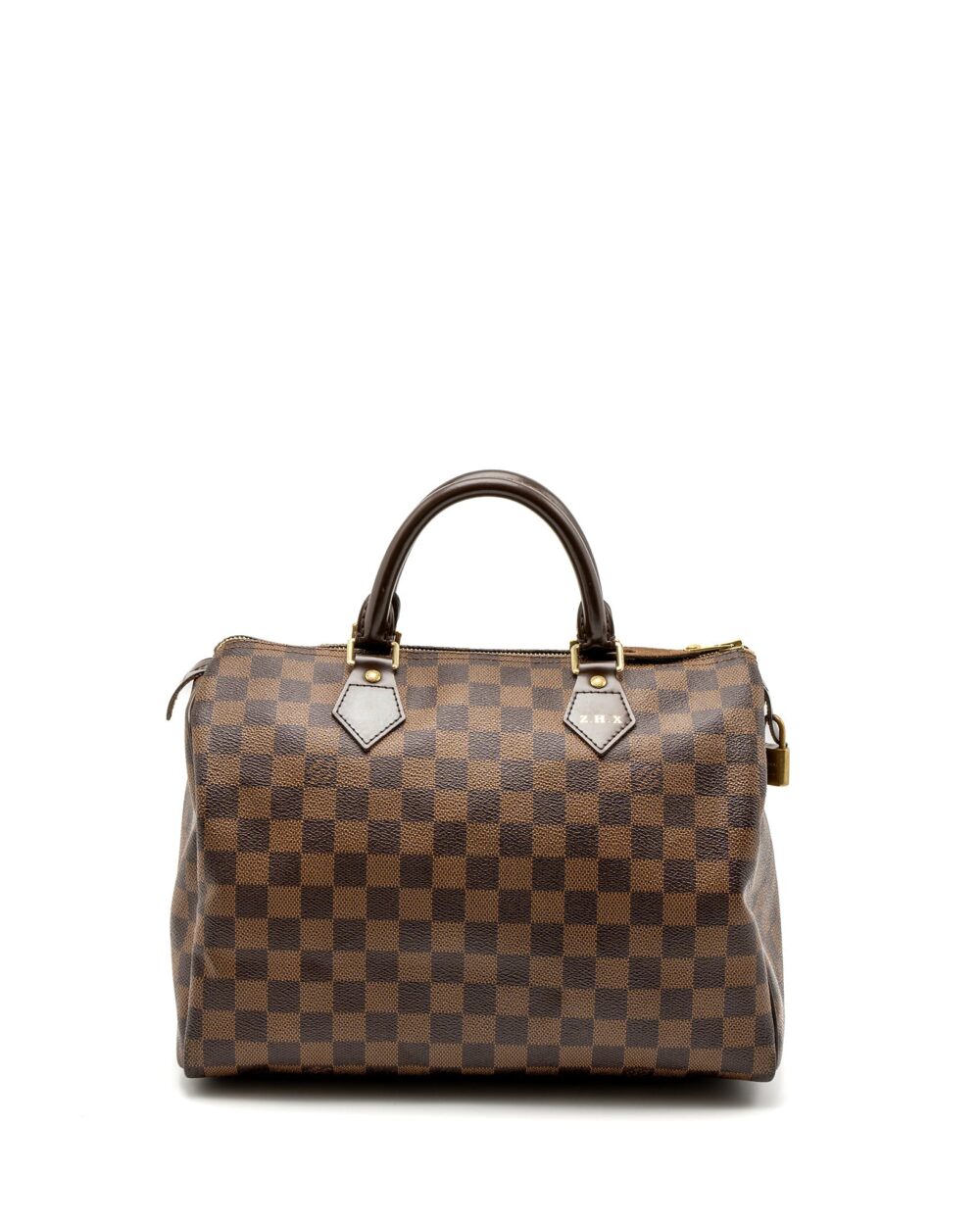AAA Replica Louis Vuitton LV SPEEDY 30 DAMIER EBENE CANVAS GHW