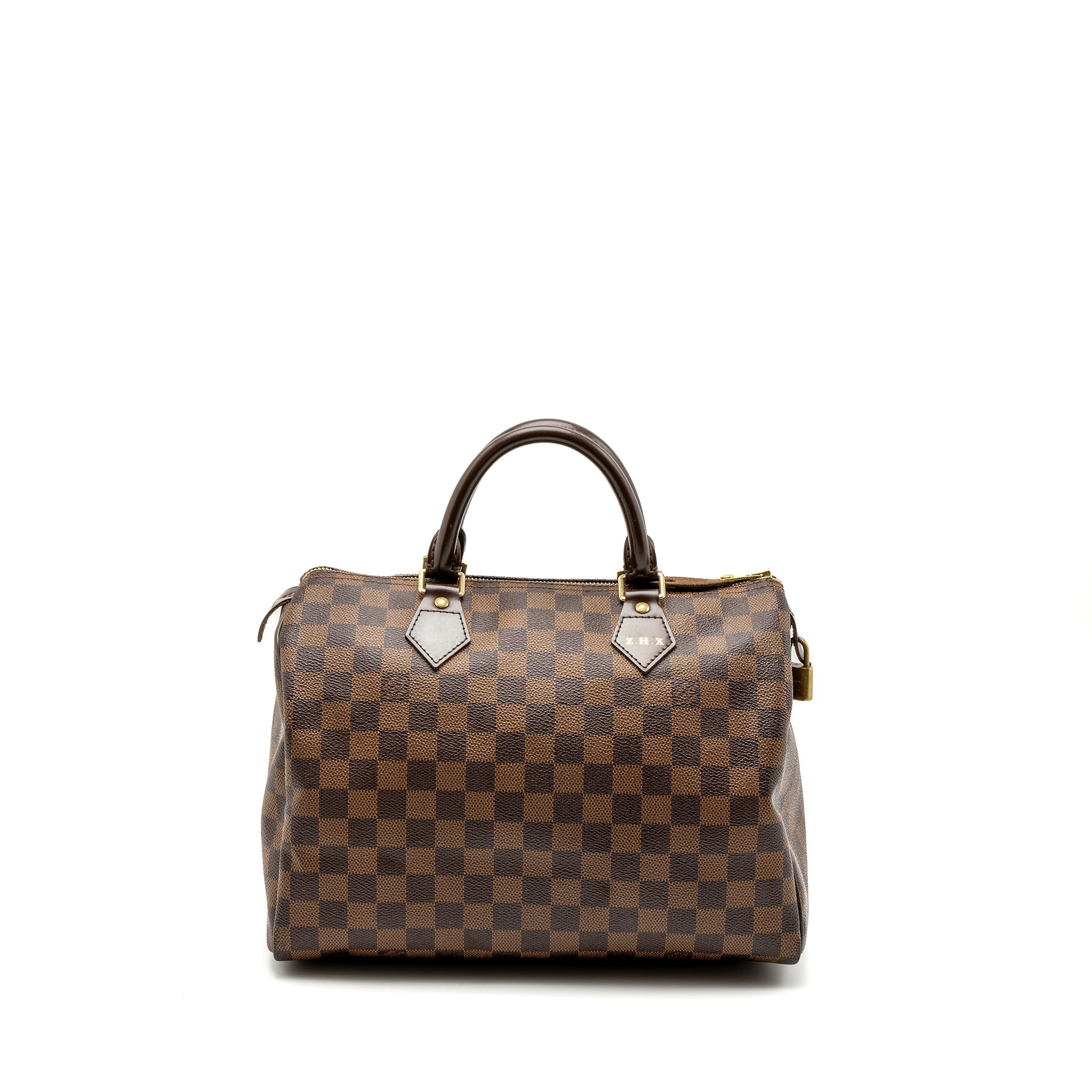 AAA Replica Louis Vuitton LV SPEEDY 30 DAMIER EBENE CANVAS GHW