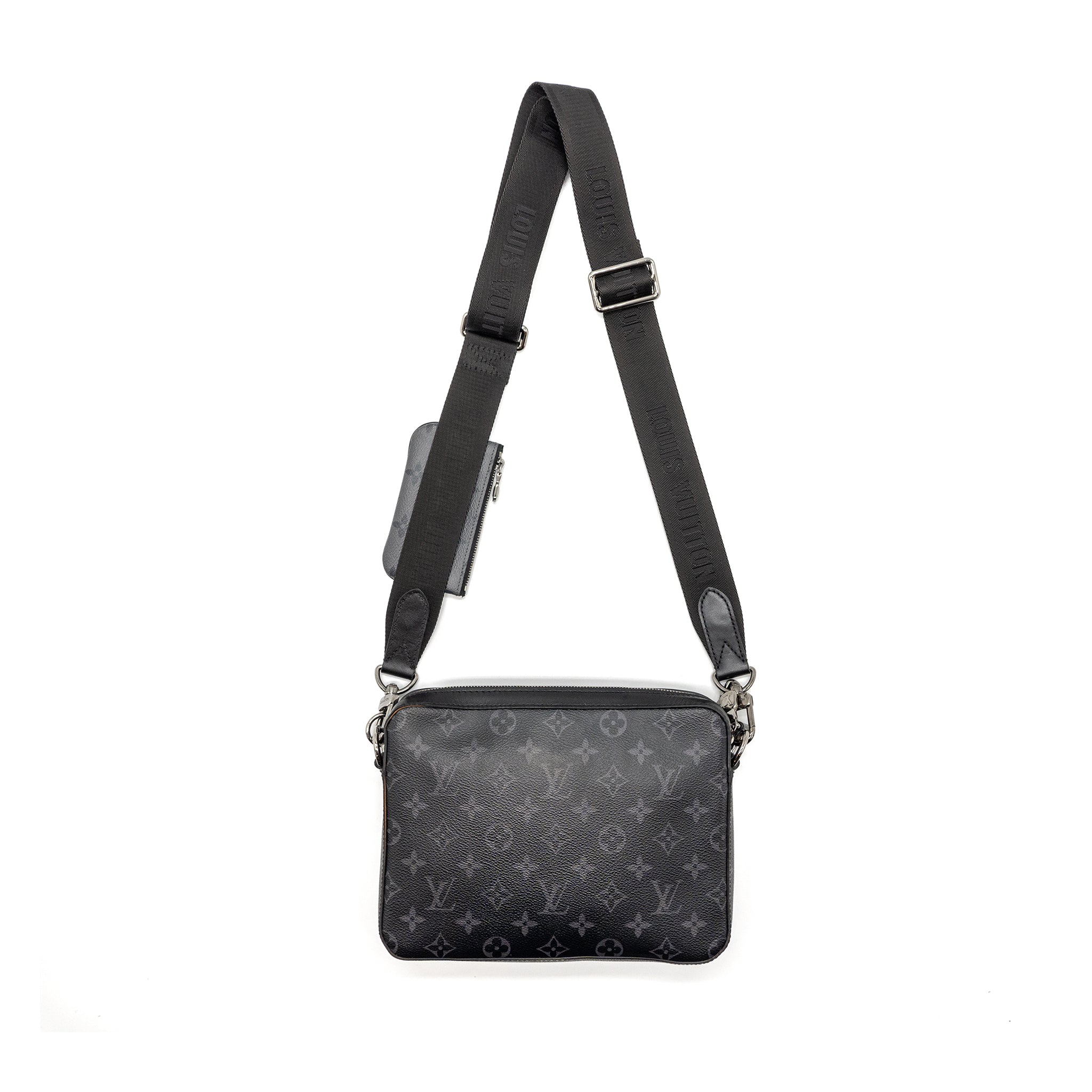 AAA Replica Louis Vuitton LV TRIO MESSENGER BAG MONOGRAM ECLIPSE SHW