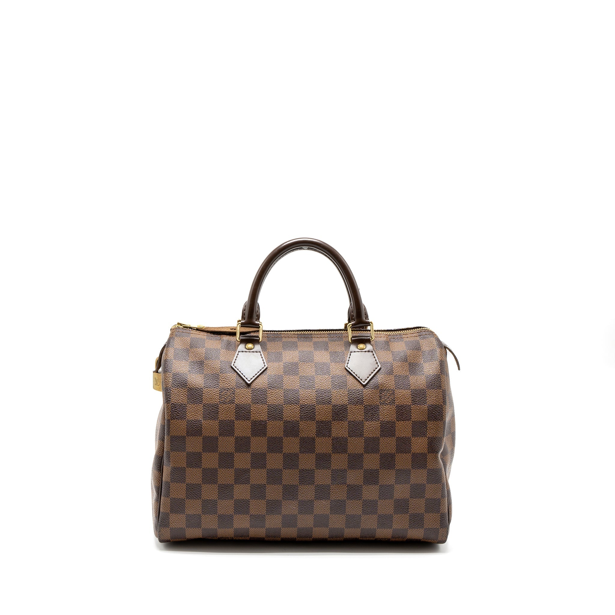 AAA Replica Louis Vuitton LV SPEEDY 30 DAMIER EBENE CANVAS GHW