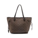 AAA Replica Louis Vuitton LV VINTAGE NEVERFULL MM FABRIC DARK BROWN GHW