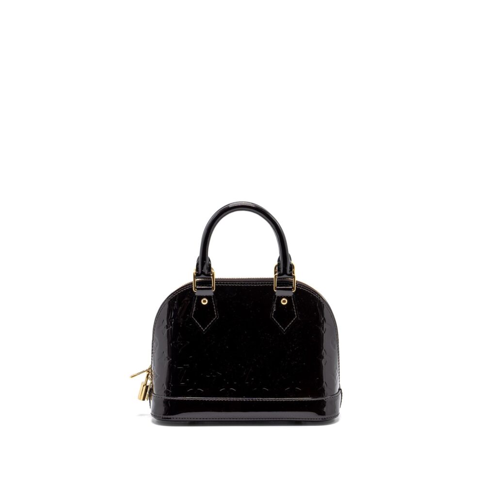 AAA Replica Louis Vuitton LV ALMA BB PATENT AMARANTE GHW