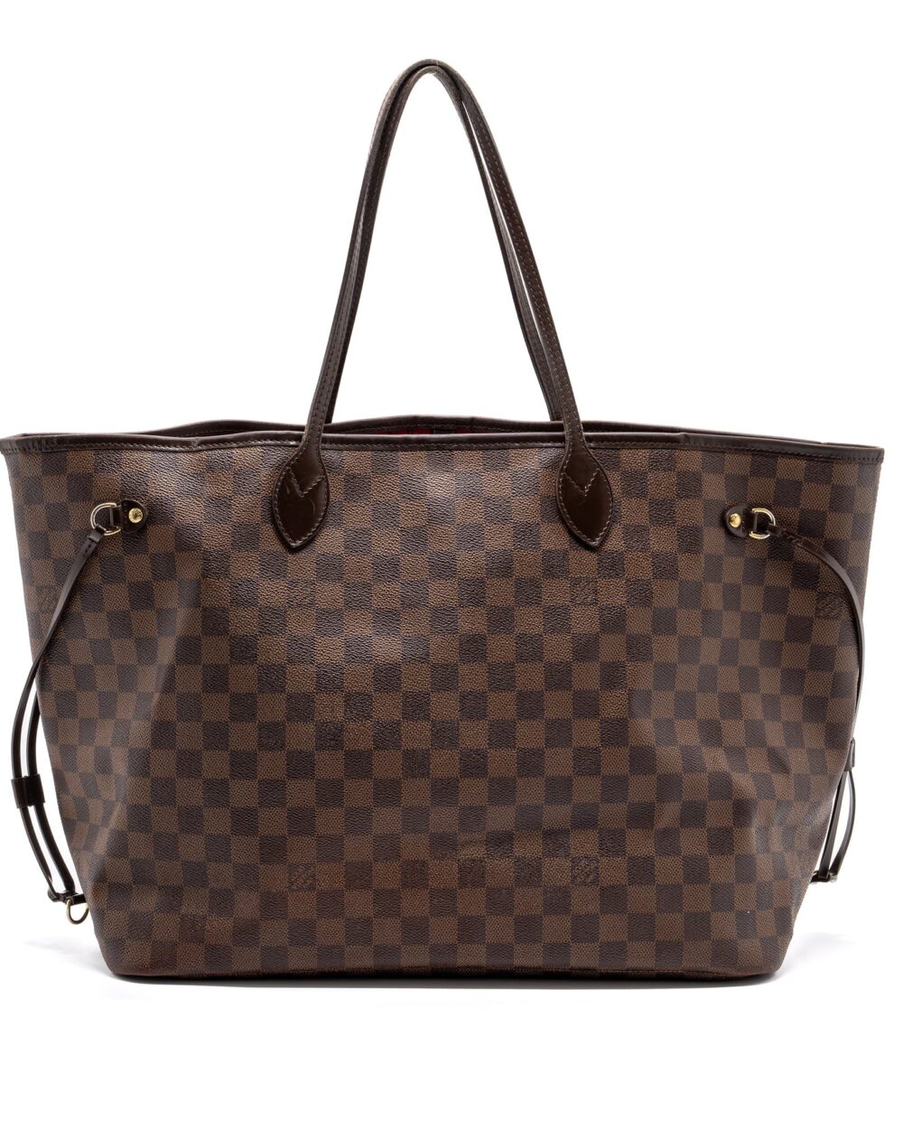 AAA Replica Louis Vuitton LV NEVERFULL DAMIER EBENE GM GHW