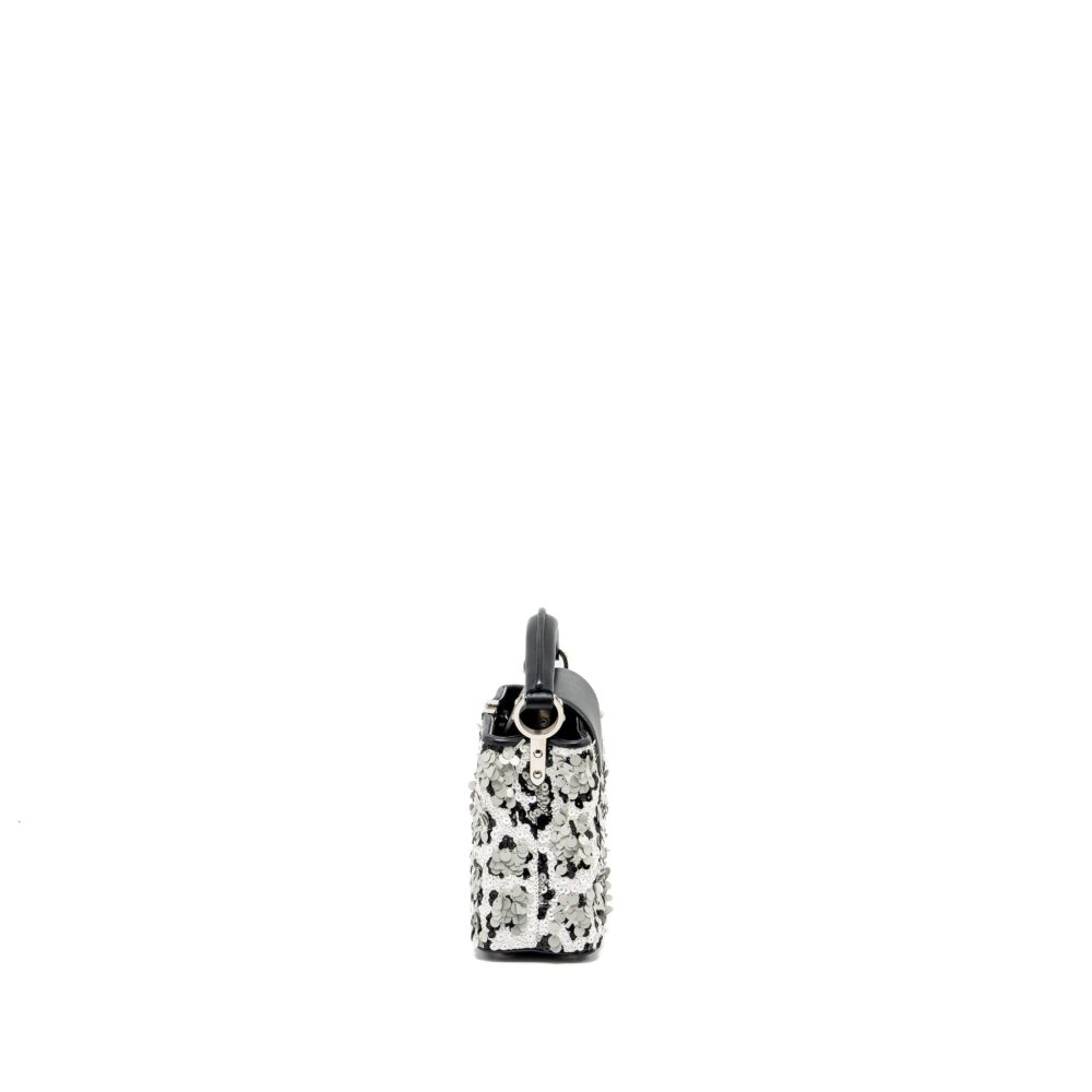 AAA Replica Louis Vuitton LV CAPUCINES MINI LIMITED EDITION SUQUIN / LEATHER MULTICOLOUR BLACK SHW