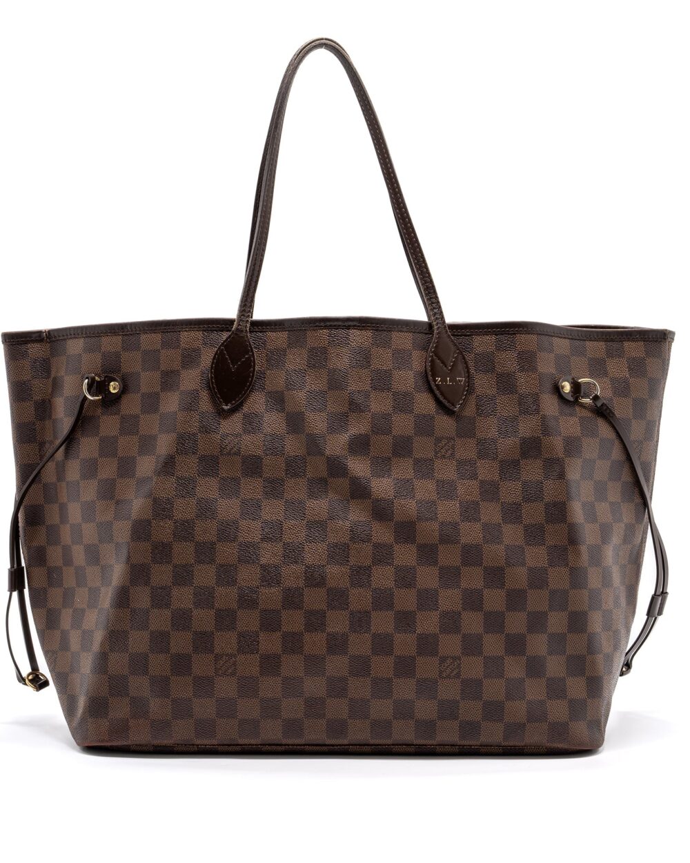 AAA Replica Louis Vuitton LV NEVERFULL DAMIER EBENE GM GHW