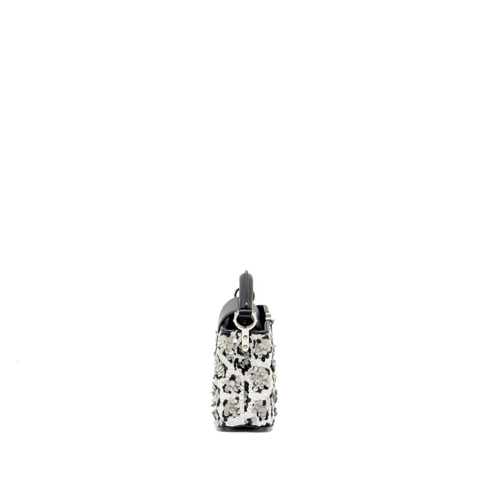 AAA Replica Louis Vuitton LV CAPUCINES MINI LIMITED EDITION SUQUIN / LEATHER MULTICOLOUR BLACK SHW