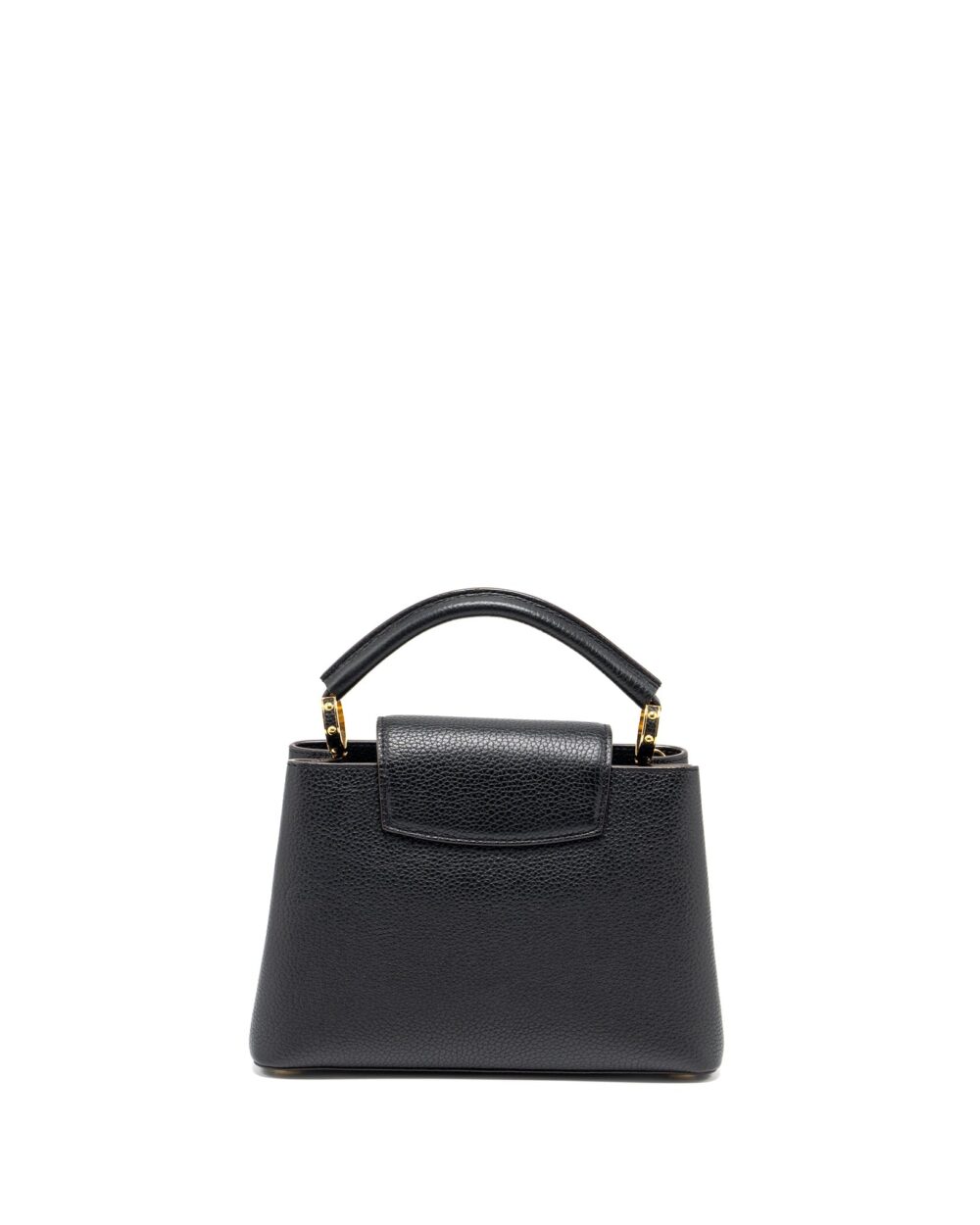 AAA Replica Louis Vuitton LV CAPUCINES BB TAURILLON CALFSKIN BLACK GHW